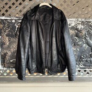Roundtree & Yorke Black Leather Jacket
